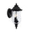 Capital Lighting Ashford 2-Light Small Outdoor Wall Mount, Black/Water