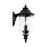 Capital Lighting Ashford 2-Light Small Outdoor Wall Mount, Black/Water