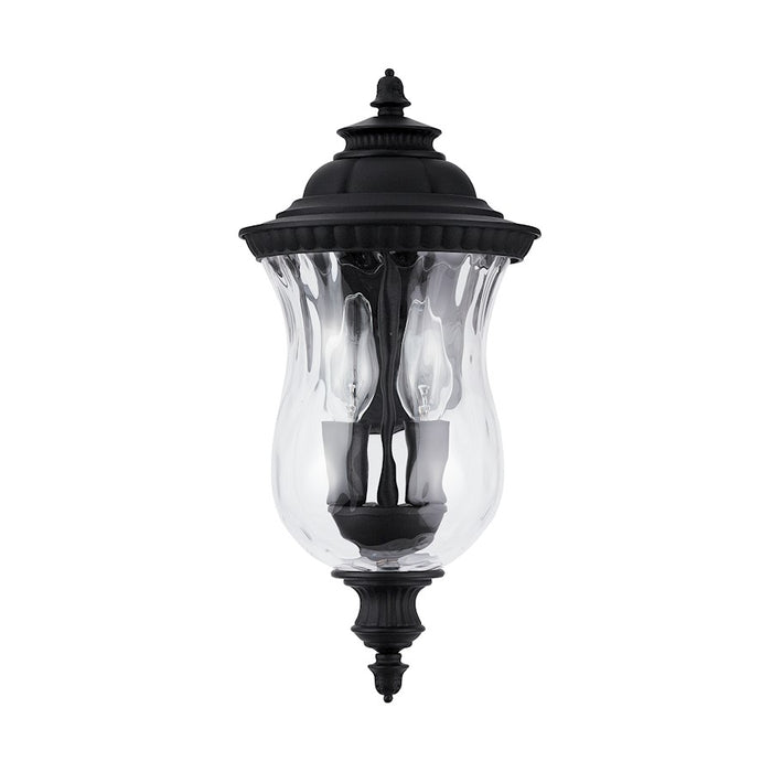 Capital Lighting Ashford 2-Light Small Outdoor Wall Mount, Black/Water