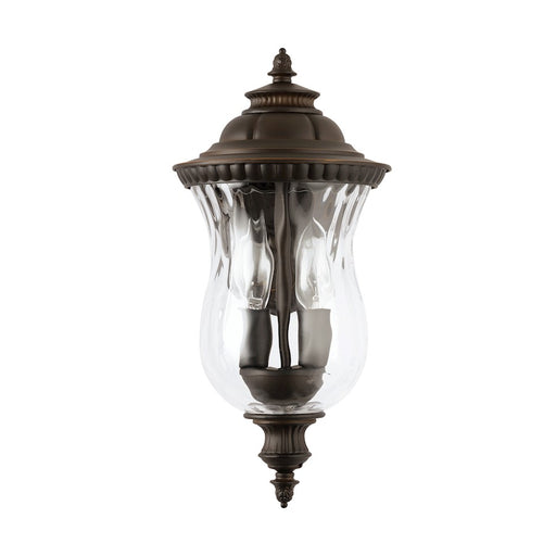 Capital Lighting Ashford 2-Light Small Outdoor Wall Mount, Bronze/Water