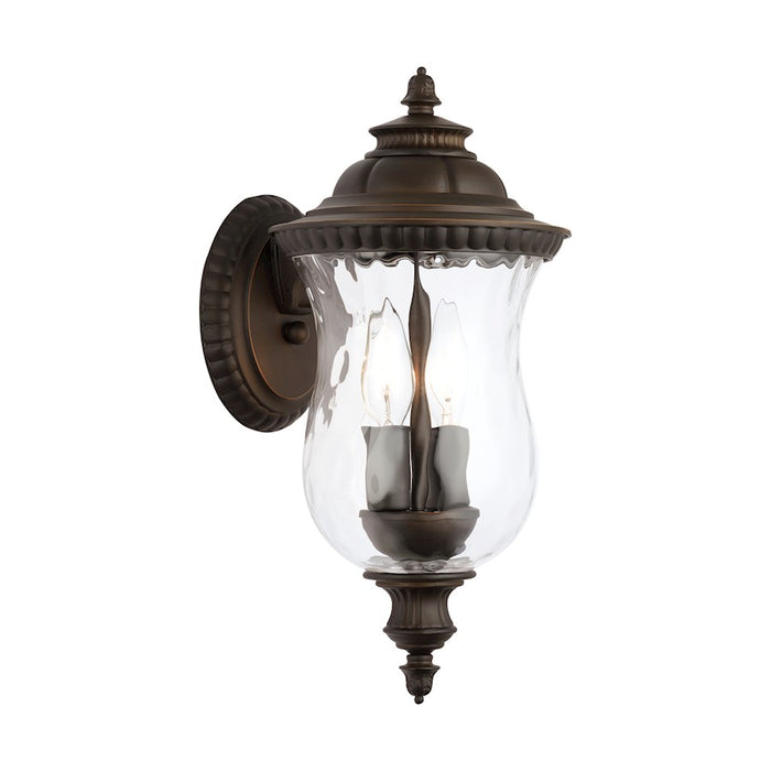 Capital Lighting Ashford 2-Light Small Outdoor Wall Mount, Bronze/Water