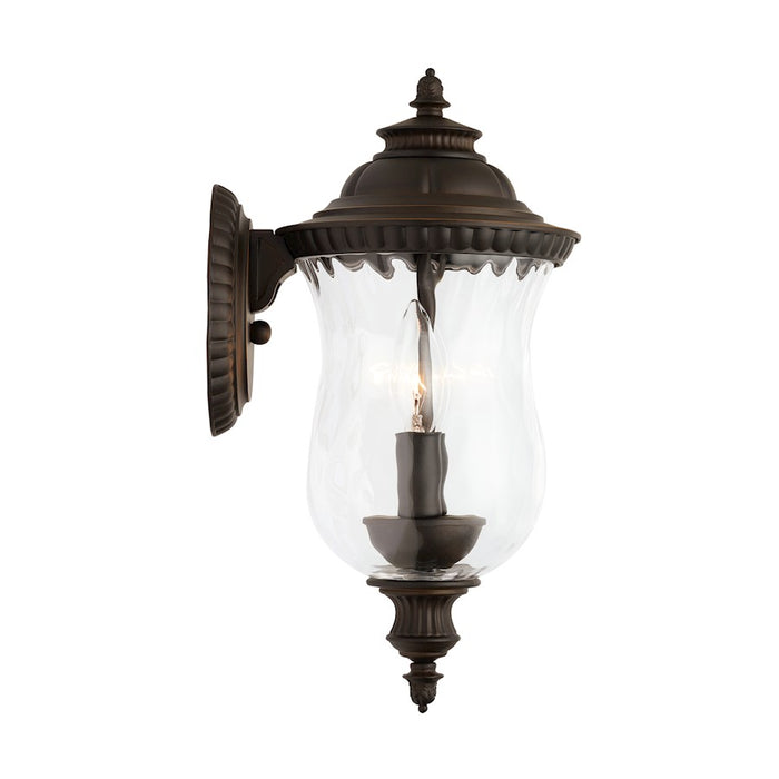 Capital Lighting Ashford 2-Light Small Outdoor Wall Mount, Bronze/Water