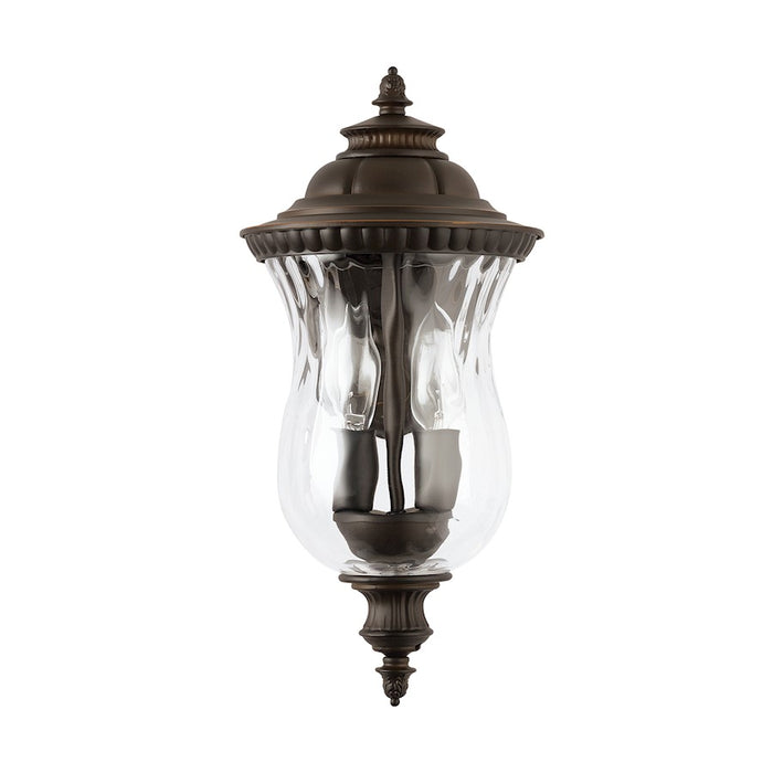 Capital Lighting Ashford 2-Light Small Outdoor Wall Mount, Bronze/Water