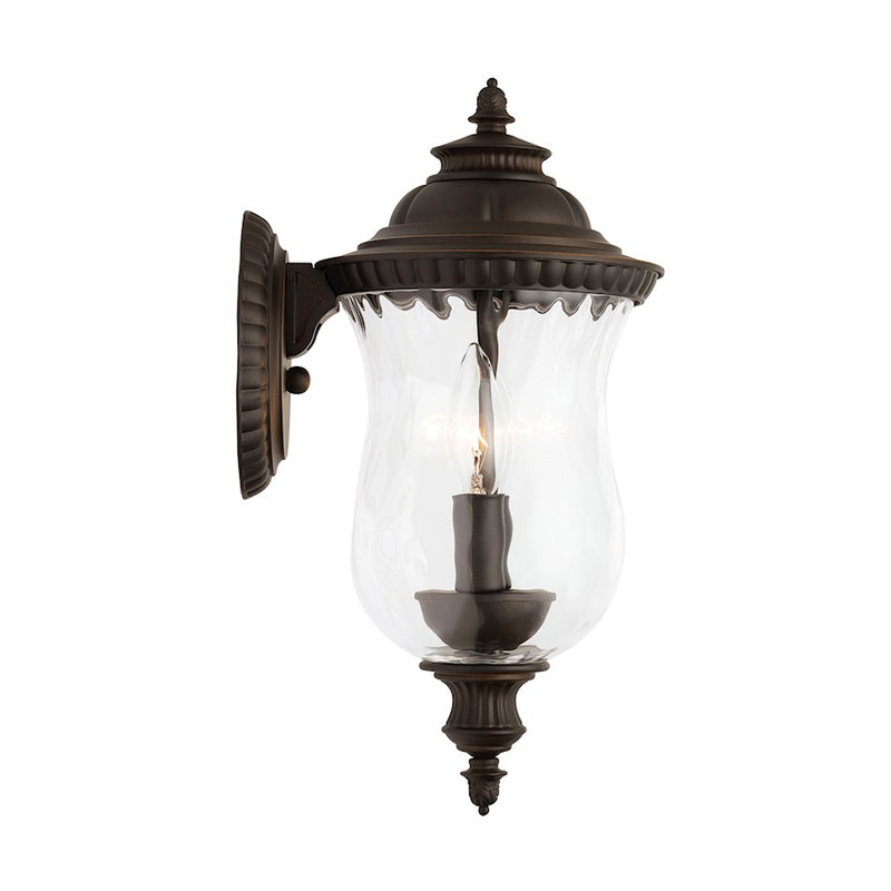 Capital Lighting Ashford 2-Light Small Outdoor Wall Mount, Bronze/Water