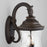 Capital Lighting Ashford 2-Light Large Outdoor Wall Mount, Bronze/Water