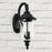 Capital Lighting Ashford 3-Light Outdoor Wall Mount, Black/Water