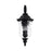 Capital Lighting Ashford 3-Light Outdoor Wall Mount, Black/Water
