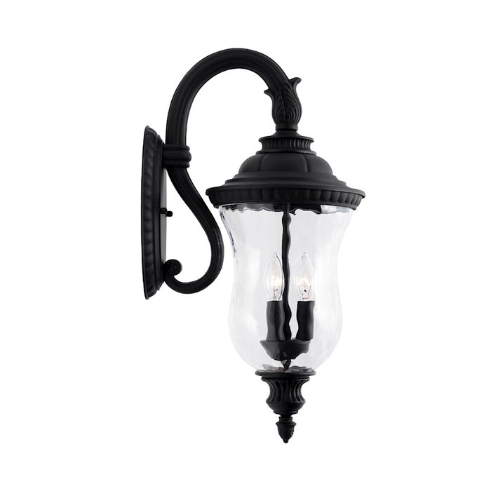 Capital Lighting Ashford 3-Light Outdoor Wall Mount, Black/Water