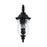 Capital Lighting Ashford 3-Light Outdoor Wall Mount, Black/Water