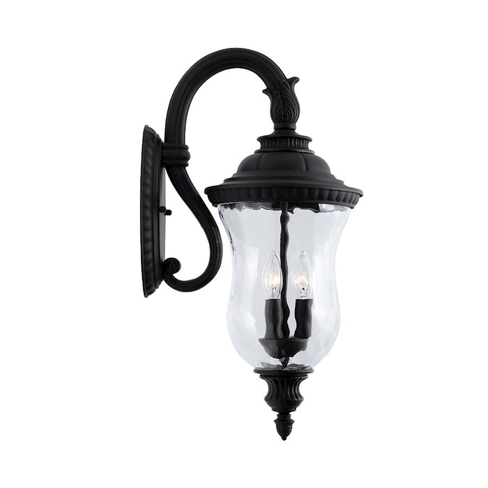 Capital Lighting Ashford 3-Light Outdoor Wall Mount, Black/Water