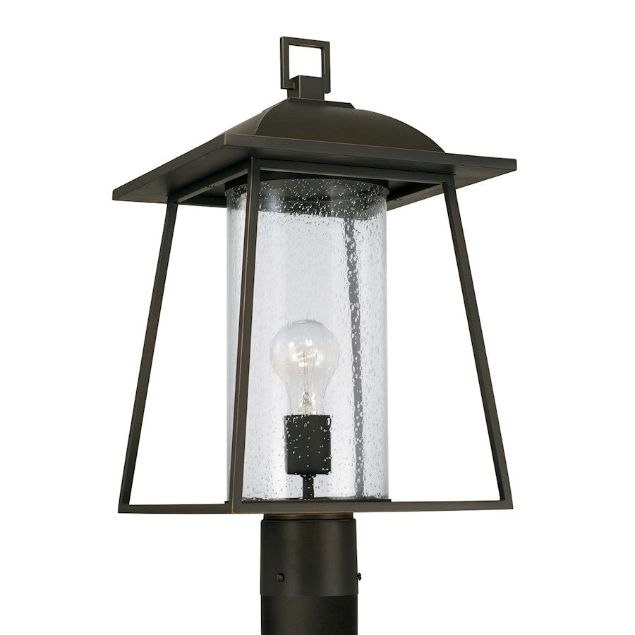 Capital Lighting Durham 1 Light Post Lantern, Clear