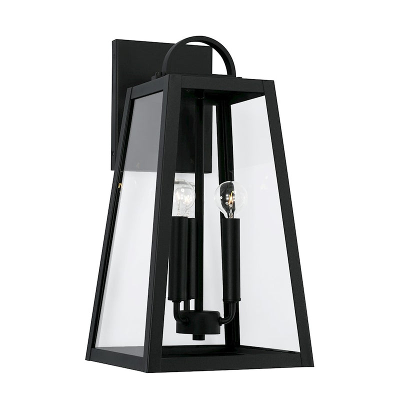 Capital Lighting Leighton Outdoor Wall Lantern, Black