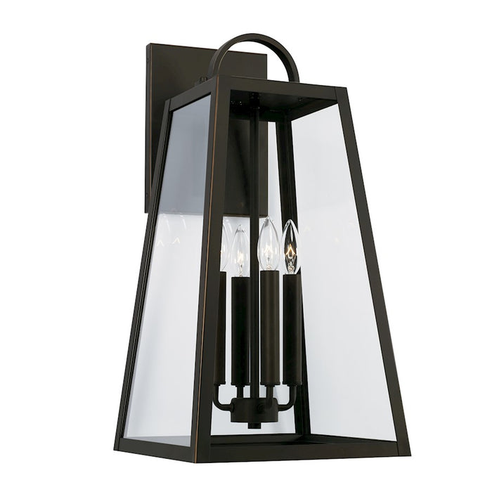 Capital Lighting Leighton Outdoor Wall Lantern, Black