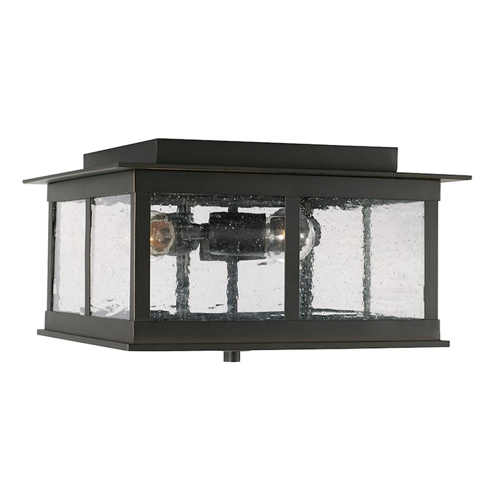 Capital Lighting Barrett 3 Light Outdoor Flush Mount, Antiqued
