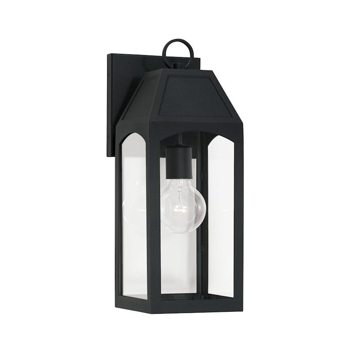 Capital Lighting Burton 1 Light 6" Outdoor Wall Lantern, Medium, Bk
