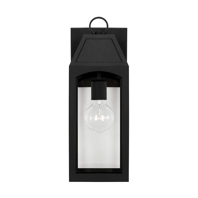 Capital Lighting Burton 1 Light 6" Outdoor Wall Lantern, Medium, Bk
