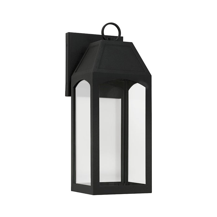 Capital Lighting Burton 6" Outdoor Wall Lantern, Twist Lock, Bk
