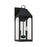 Capital Lighting Burton 2 Light Outdoor Wall Lantern, Black/Clear