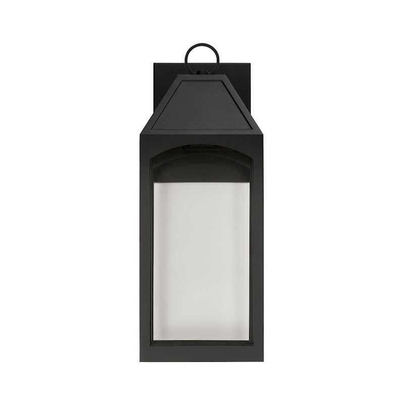 Capital Lighting Burton 1 Light Outdoor Wall Lantern, Black