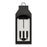 Capital Lighting Burton 4 Light Outdoor Wall Lantern, Black/Clear