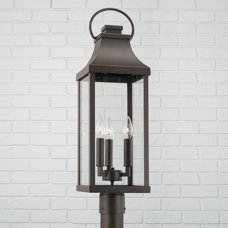 Capital Lighting Bradford 3 Light Outdoor Post-Lantern