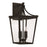 Capital Lighting Adair Outdoor Wall Lantern, Black/Clear