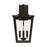 Capital Lighting Adair 4 Light Outdoor Post Lantern, Black/Clear