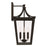Capital Lighting Adair 4 Light Outdoor Post Lantern, Black/Clear