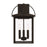 Capital Lighting Bryson Outdoor Wall Lantern, Black/Clear