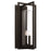 Capital Lighting Kent 3 Light Outdoor Wall Lantern, Black/Clear