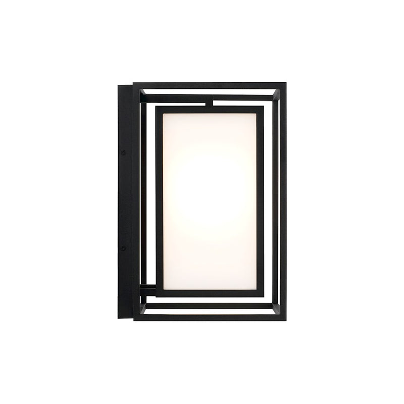 Capital Lighting Aiden 1Lt 10" Outdoor Wall Lantern, Black/Soft White