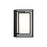 Capital Lighting Aiden 1Lt 10" Outdoor Wall Lantern, Black/Soft White