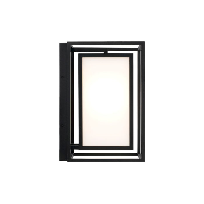 Capital Lighting Aiden 1Lt 10" Outdoor Wall Lantern, Black/Soft White