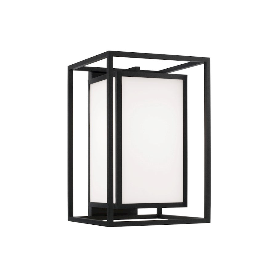 Capital Lighting Aiden 1Lt 17" Outdoor Wall Lantern, Black/Soft White - 953112BK