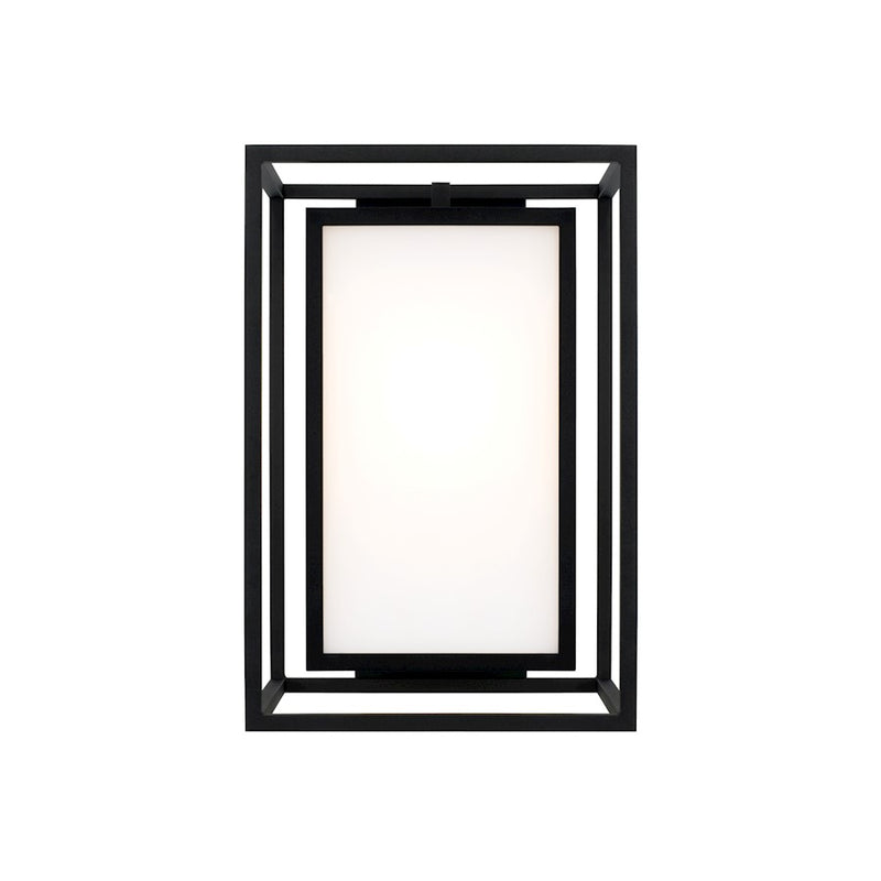 Capital Lighting Aiden 1Lt 17" Outdoor Wall Lantern, Black/Soft White