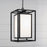 Capital Lighting Aiden 1Lt Outdoor Hanging Lantern, Black/Soft White