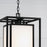 Capital Lighting Aiden 1Lt Outdoor Hanging Lantern, Black/Soft White