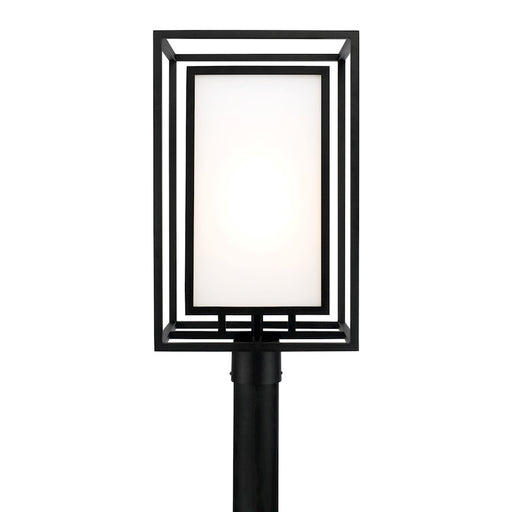 Capital Lighting Aiden 1Lt Outdoor Post Lantern, Black/Soft White