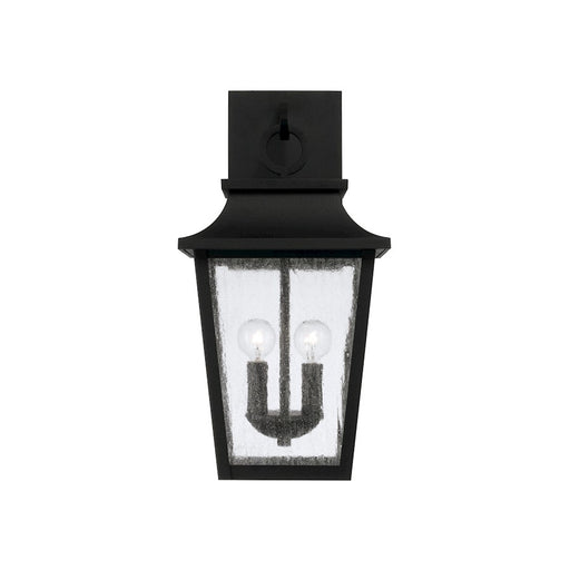 Capital Lighting Chandler 2Lt Outdoor Wall Lantern, Black/Antiqued