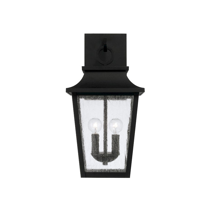 Capital Lighting Chandler 2Lt Outdoor Wall Lantern, Black/Antiqued