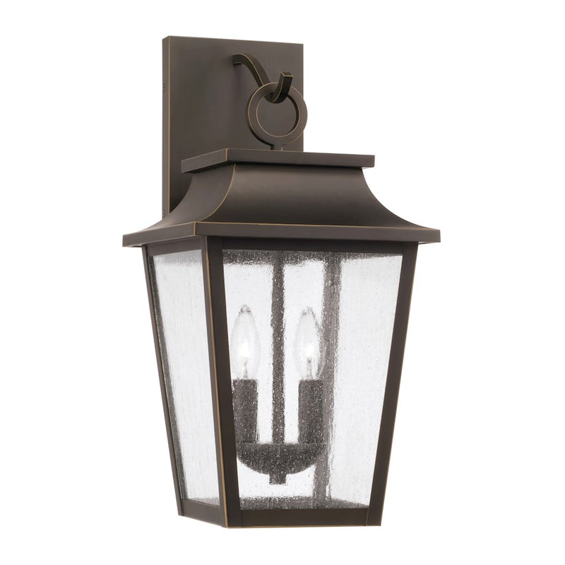 Capital Lighting Chandler 2Lt Outdoor Wall Lantern, Bronze/Antiqued
