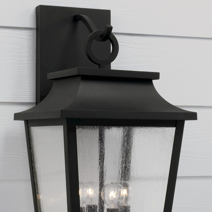 Capital Lighting Chandler 4Lt Outdoor Wall Lantern, Black/Antiqued