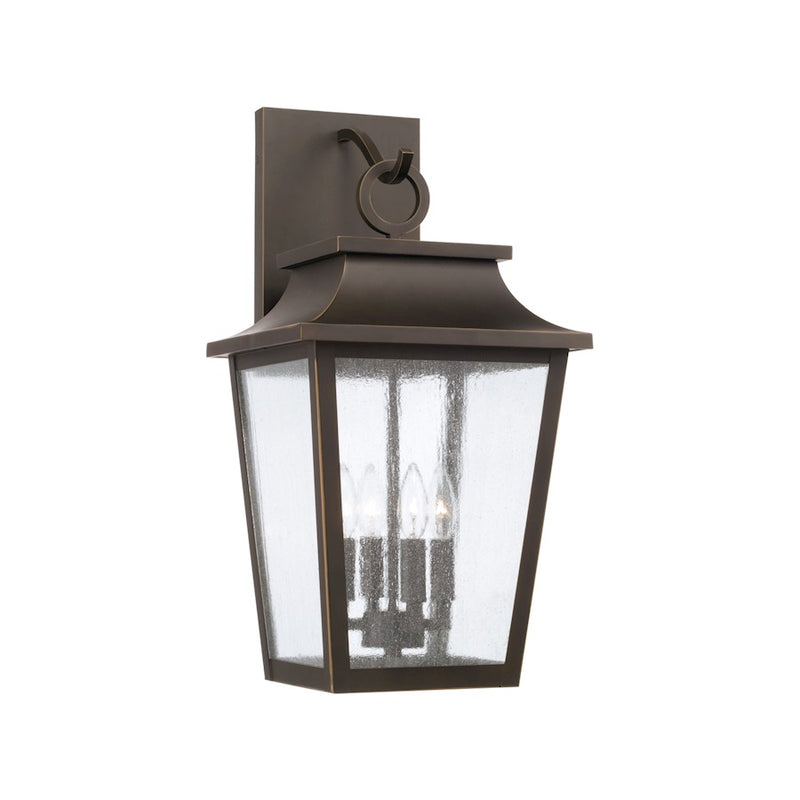 Capital Lighting Chandler 4Lt Outdoor Wall Lantern, Bronze/Antiqued