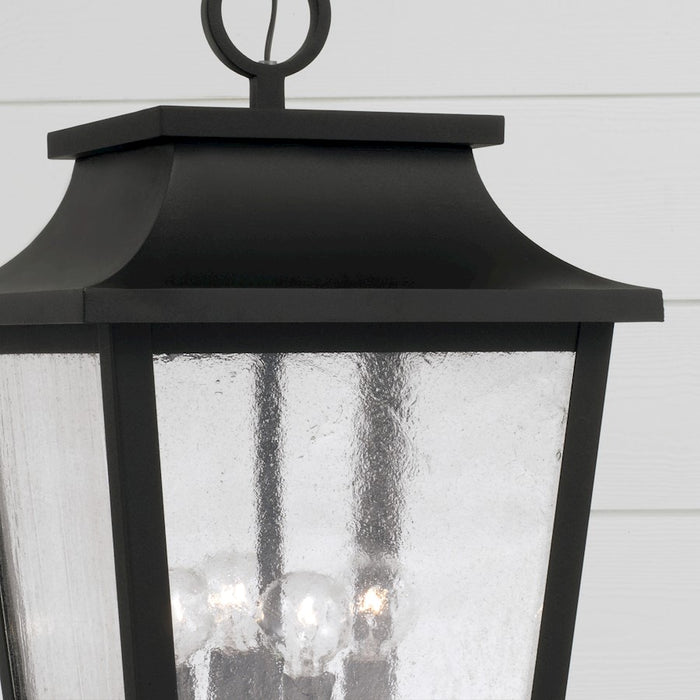 Capital Lighting Chandler 4Lt Outdoor Hanging Lantern, Black/Antiqued