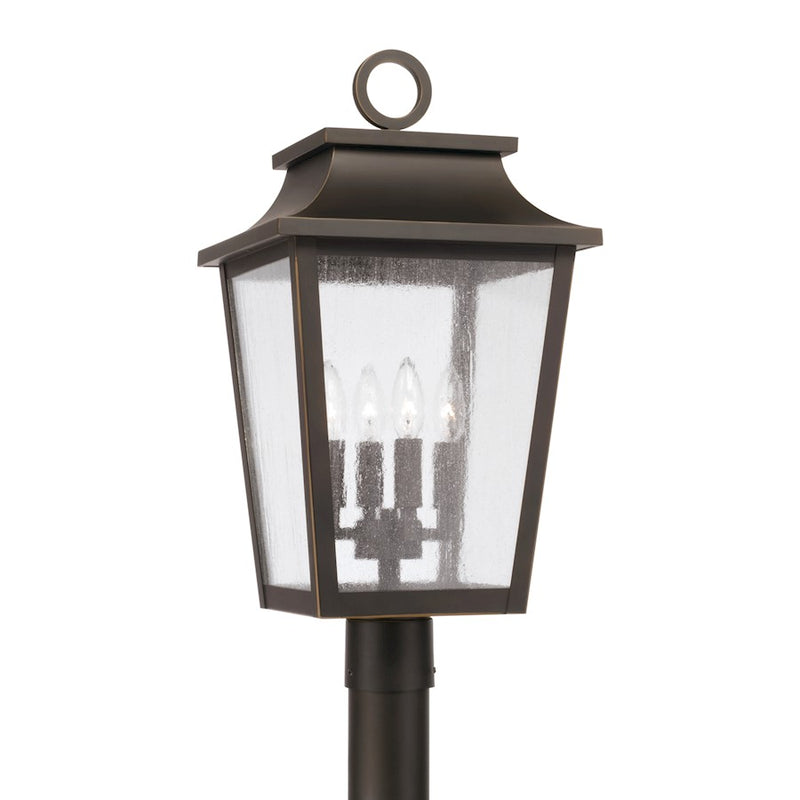 Capital Lighting Chandler 4Lt Outdoor Post Lantern, Bronze/Antiqued