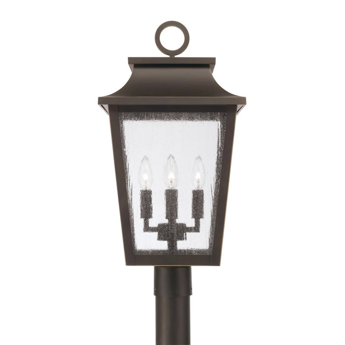 Capital Lighting Chandler 4Lt Outdoor Post Lantern, Bronze/Antiqued