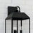 Capital Lighting Nelson 3Lt 19" Outdoor Wall Lantern, Black/Clear