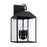 Capital Lighting Nelson 4Lt Outdoor Wall Lantern, Black/Clear - 953443BK