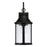 Capital Lighting Bridger 1Lt Outdoor Wall Lantern, Black/Clear Seeded