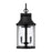 Capital Lighting Bridger 4Lt Outdoor Wall Lantern, Black/Clear Seeded